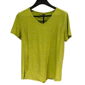 Duluth Trading Co Women’s Green Short Sleeve Side Zip Pocket Shirt‎ Size Large
